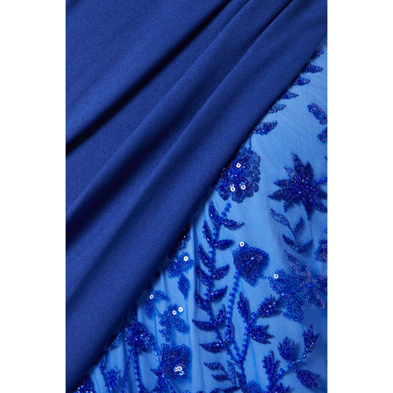 Tadashi Shoji - Ilaria Contrast Drape Dress in Crepe