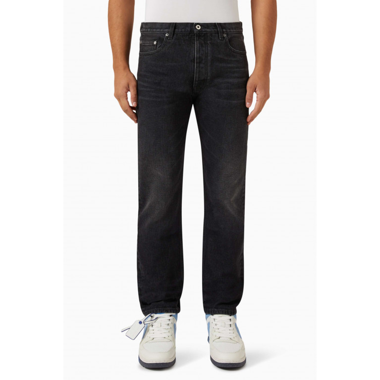 Off-White - Arrow-tab Tapered Jeans in Denim