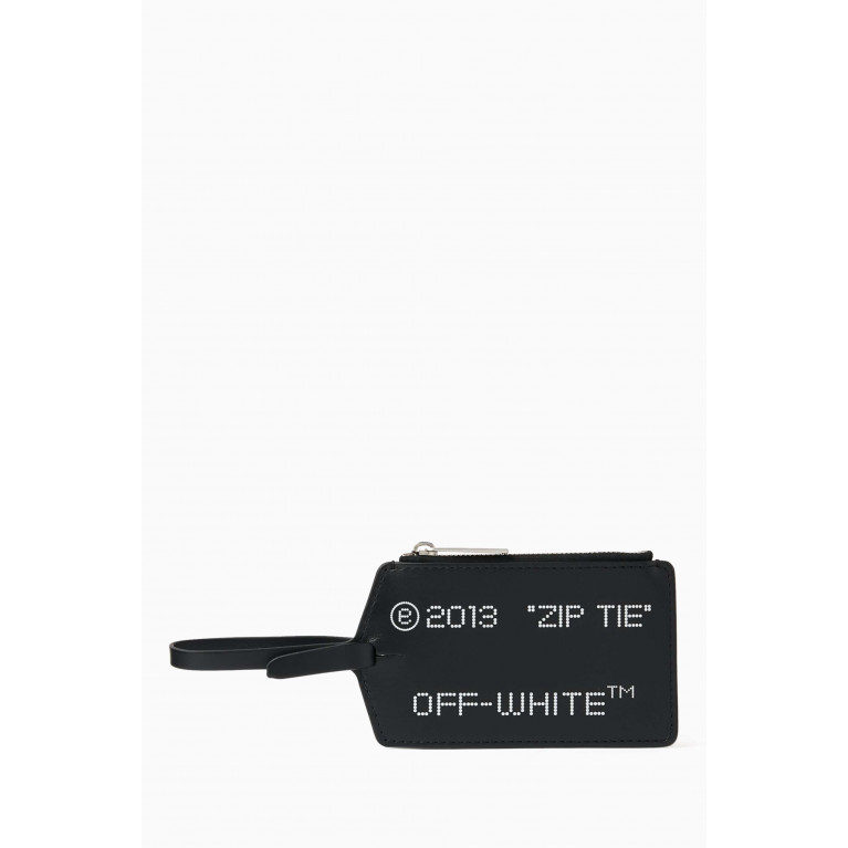 Off-White - Zip Tie Card Holder in Leather