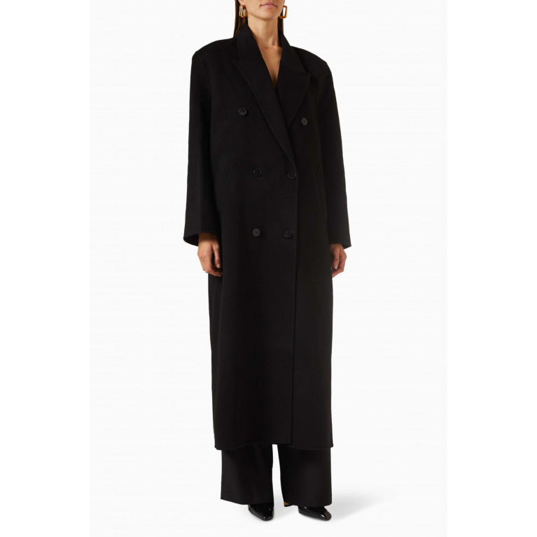 Frankie Shop - Gaia Double-breasted Coat in Wool-blend
