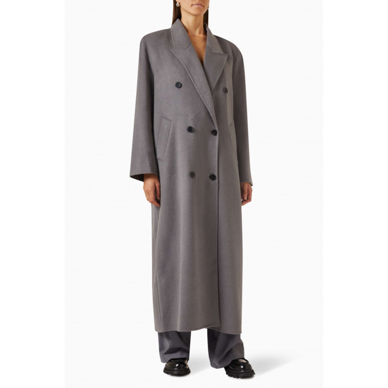 Frankie Shop - Gaia Double-breasted Coat in Wool-blend