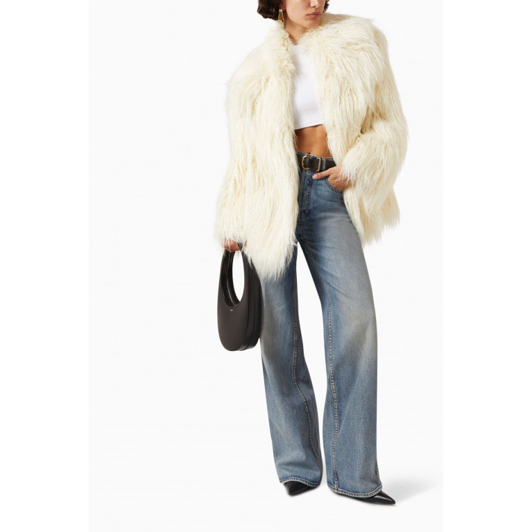 Frankie Shop - Liza Short Coat in Faux Fur