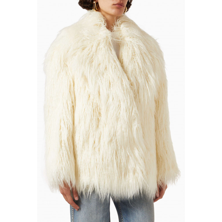 Frankie Shop - Liza Short Coat in Faux Fur
