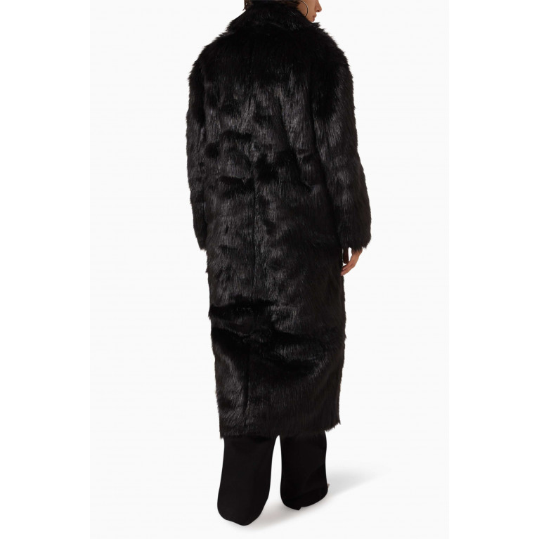 Frankie Shop - Joan Long Coat in Faux Fur