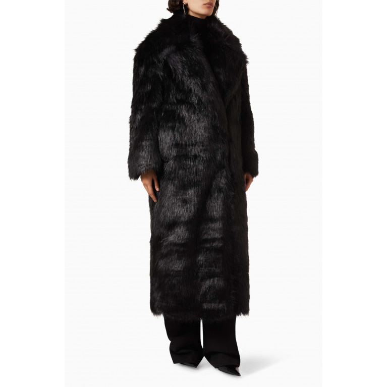 Frankie Shop - Joan Long Coat in Faux Fur