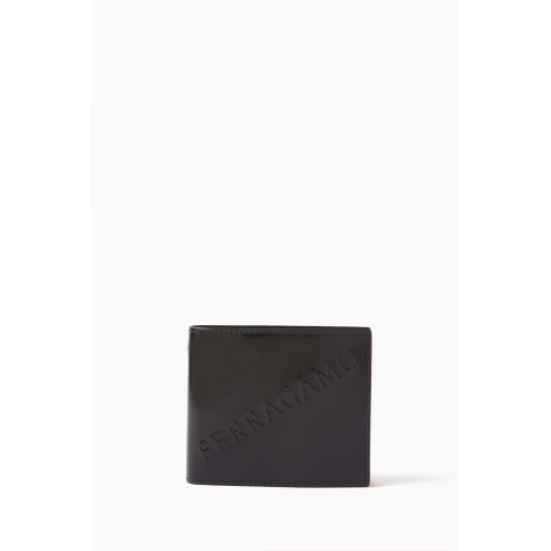 Ferragamo - Logo Embossed Bi-fold Wallet in Calfskin Leather