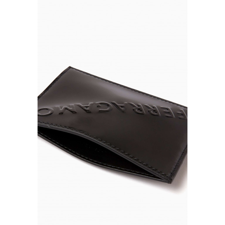 Ferragamo - Logo Embossed Cardholder in Calfskin Leather