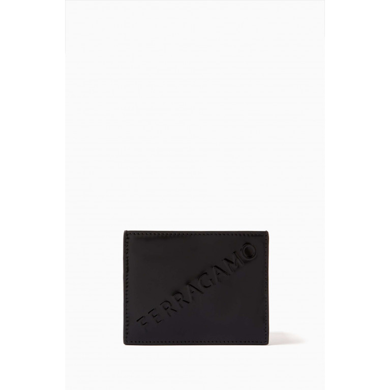 Ferragamo - Logo Embossed Cardholder in Calfskin Leather