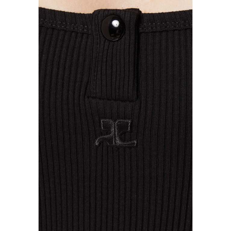 Courreges - 90's Bodysuit in Rib-knit