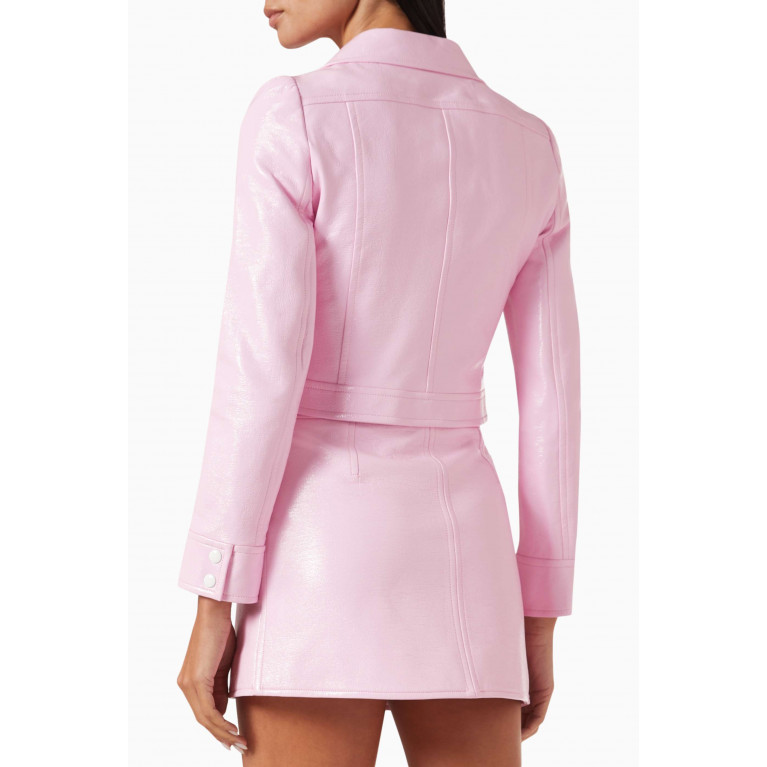 Courreges - Reedition Cropped Jacket in Vinyl