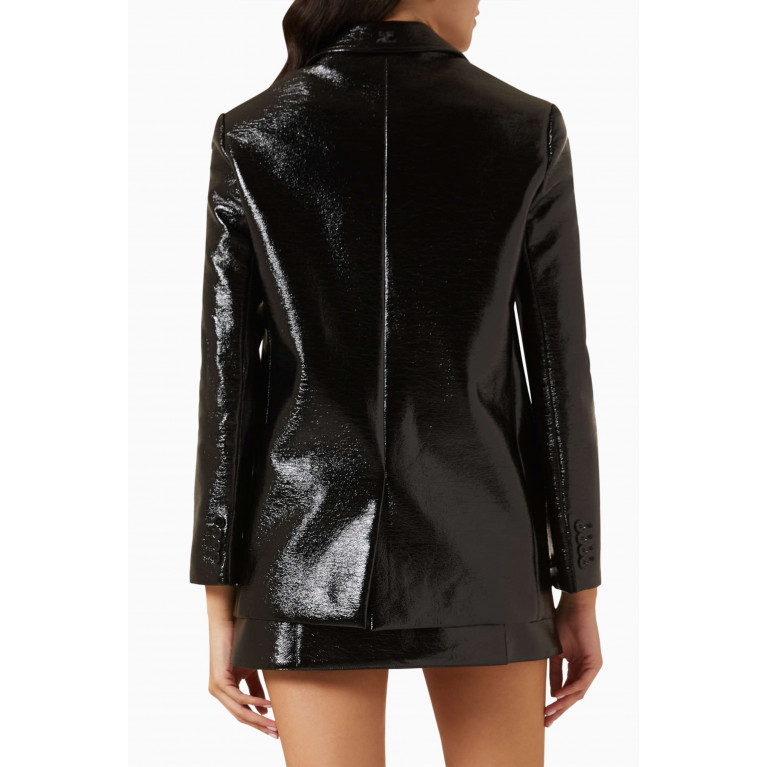Courreges - Strap Tailored Jacket in Vinyl