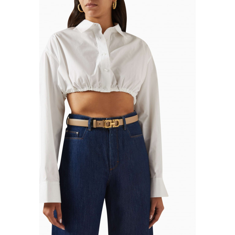 Ferragamo - Donna Reversible Belt in Calfskin Leather