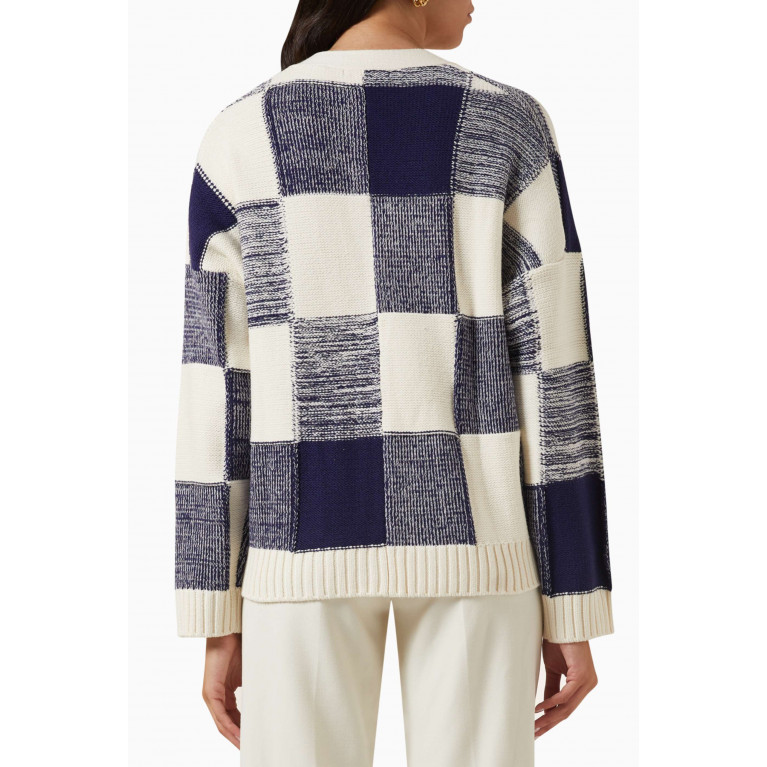 Maje - Cardigan in Checked Knit