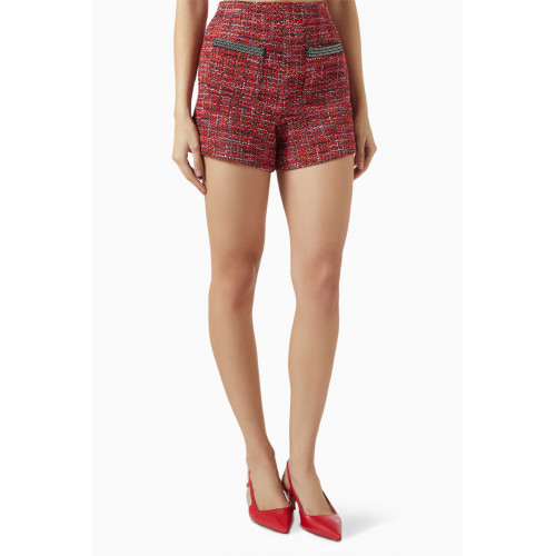 Maje - Italete Mid-rise Shorts in Tweed
