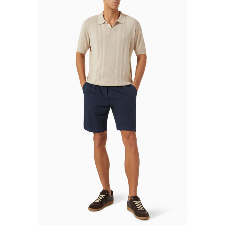 Sunspel - Textured Polo in Knitted Cotton