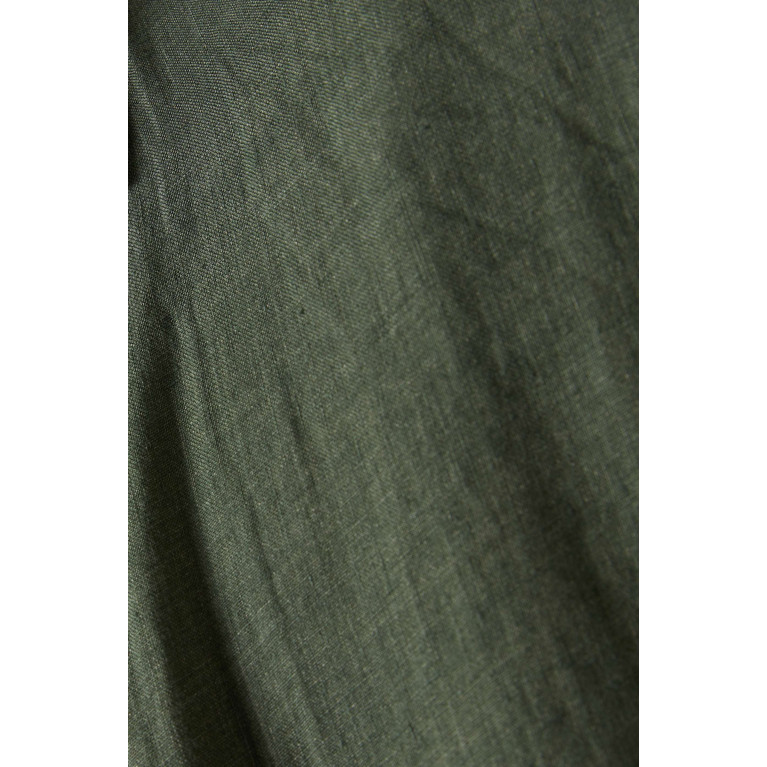 Sunspel - Shirt in Linen Green