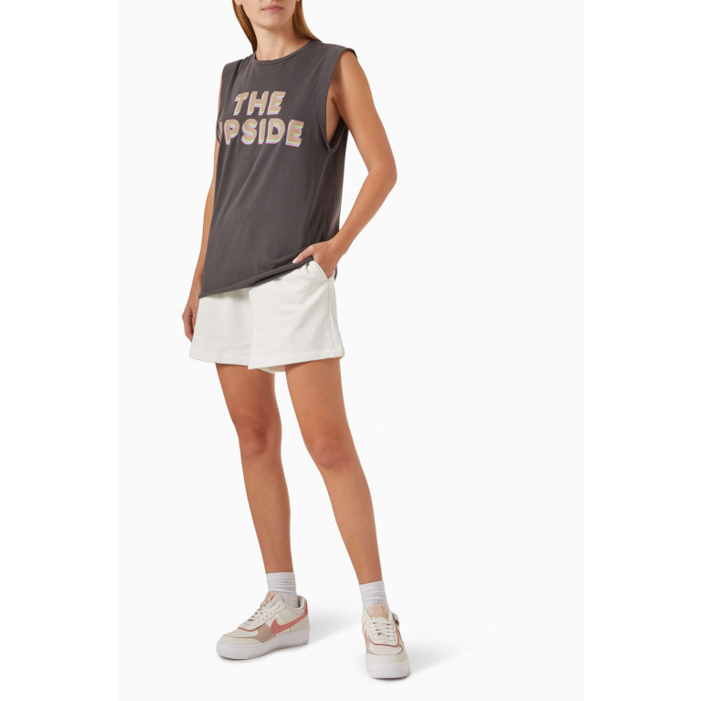 The Upside - Logo Muscle Tank Top in Organic Cotton-jersey