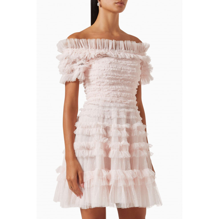 Needle & Thread - Lisette Off-shoulder Mini Dress in Tulle