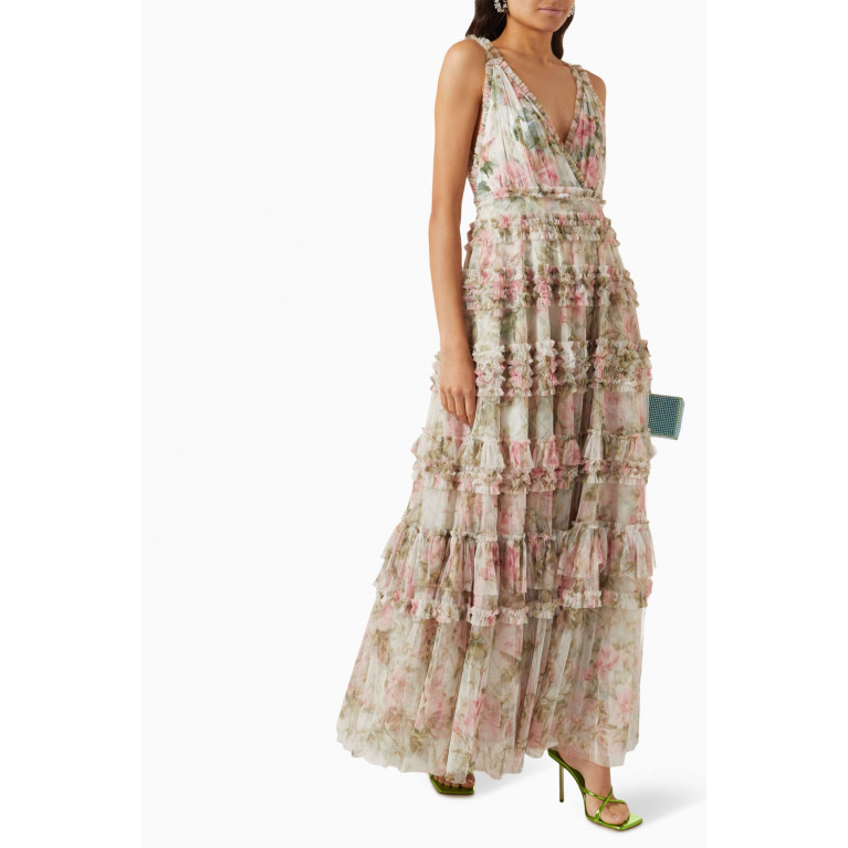 Needle & Thread - English Rose Vivian Cami Gown in Nylon