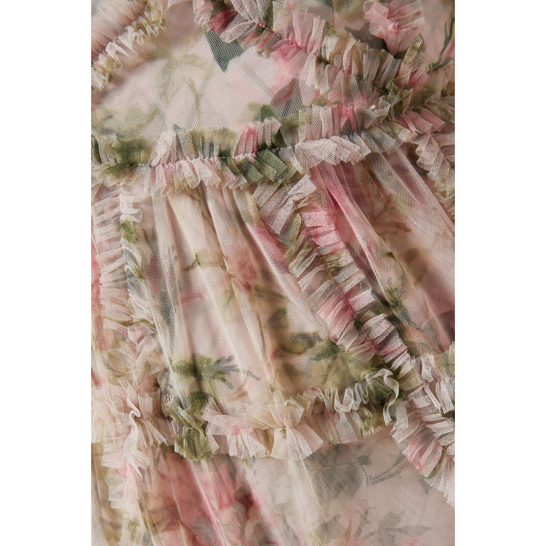 Needle & Thread - English Rose Diamond Ruffle Gown Multicolour