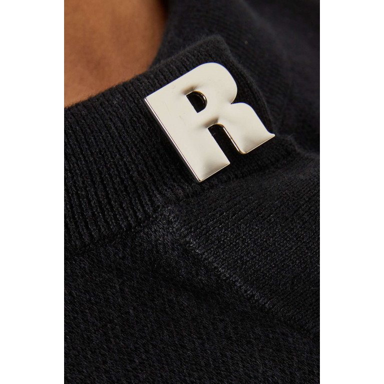 Rotate - Logo Cardigan in Organic Cotton & Cashmere-knit
