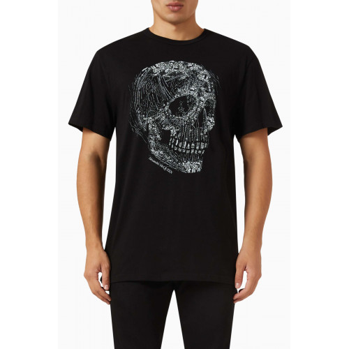 Alexander McQueen - Crystal Skull T-shirt in Organic Cotton-jersey
