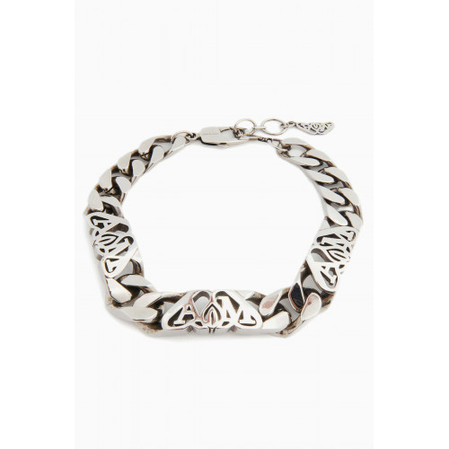 Alexander McQueen - Seal Logo Chain Bracelet in Metal