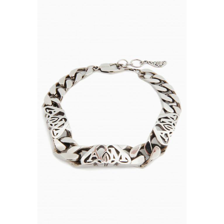 Alexander McQueen - Seal Logo Chain Bracelet in Metal