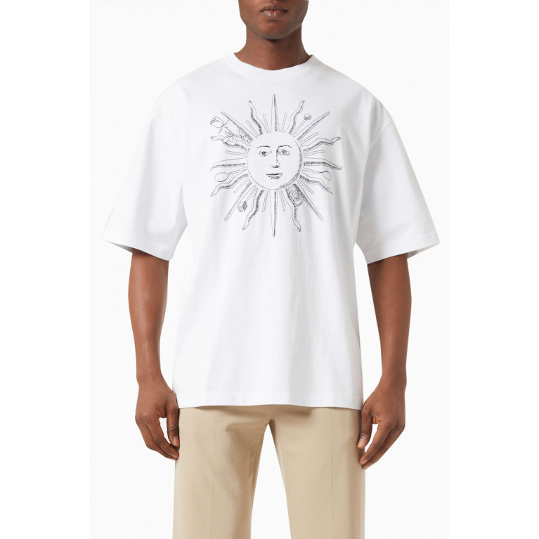 Jacquemus - Sun-sketch Print T-shirt in Cotton-jersey White