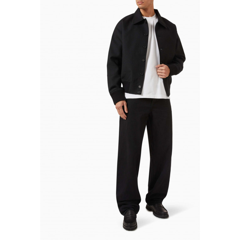 Jacquemus - Straight Felted Bomber Jacket in Wool