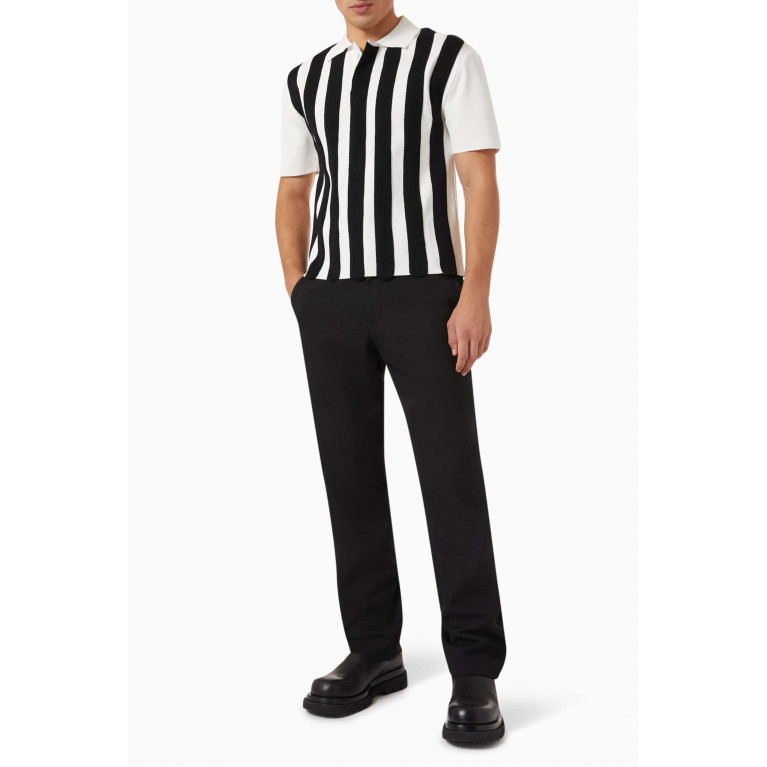 Jacquemus - Striped Rugby Polo Shirt in Wool-blend Knit