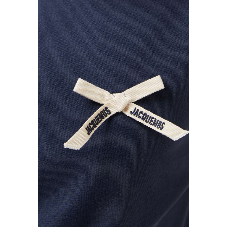 Jacquemus - Le T-shirt Noeud in Cotton-jersey Blue