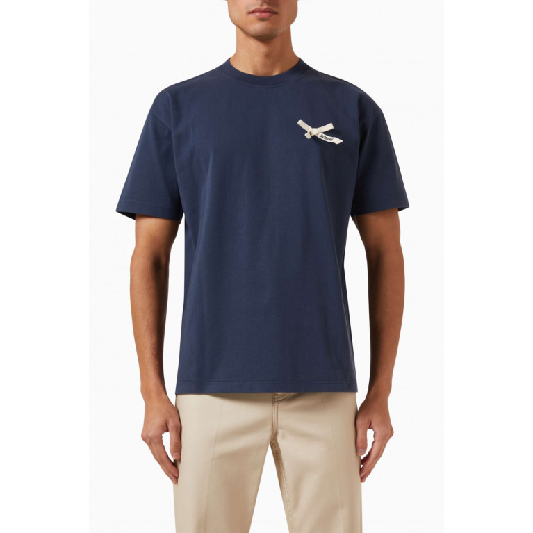 Jacquemus - Le T-shirt Noeud in Cotton-jersey Blue