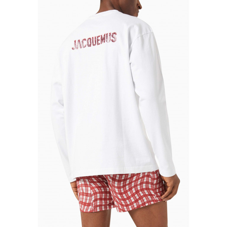 Jacquemus - Logo Long Sleeved T-shirt in Cotton