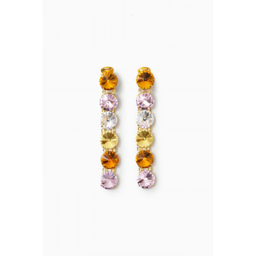 VANINA - Clochette Drop Earrings in Gold-plated Brass Multicolour