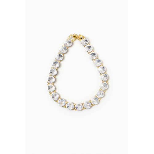 VANINA - Clochette Crystal Choker Necklace in Gold-plated Brass Gold