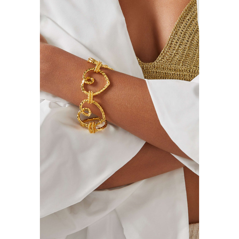 VANINA - Les Metisse Love Chain Bracelet in 18kt Gold-plated Brass