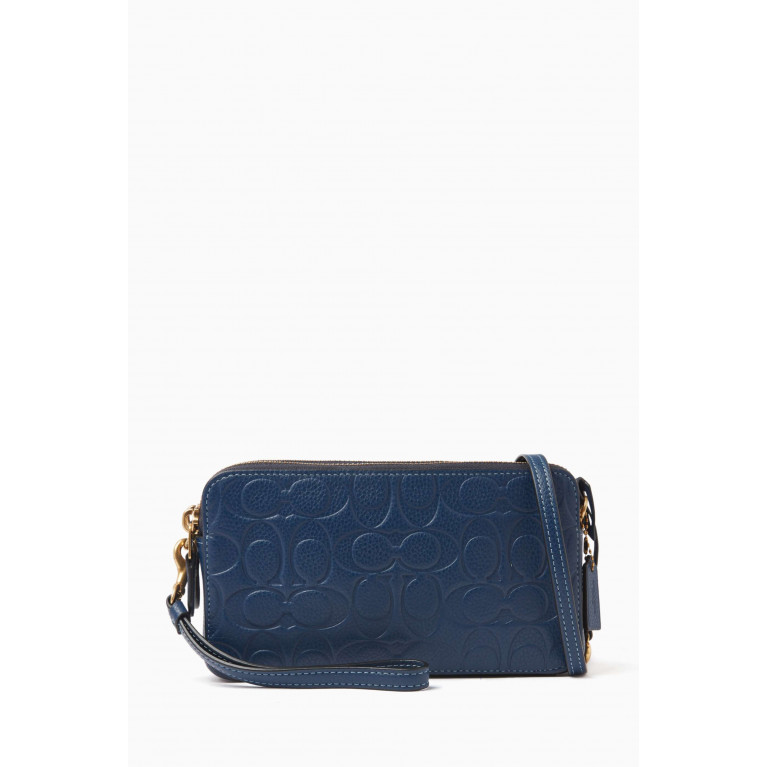 Coach - Kira Crossbody Bag in Signature Leather Blue