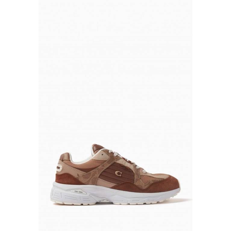 Coach - C301 Low Top Sneakers in Leather Brown