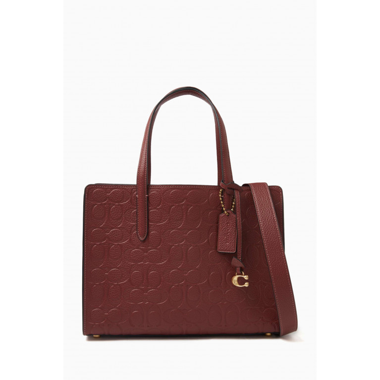Coach - Carter 28 Carryall Bag in Signature Leather Red