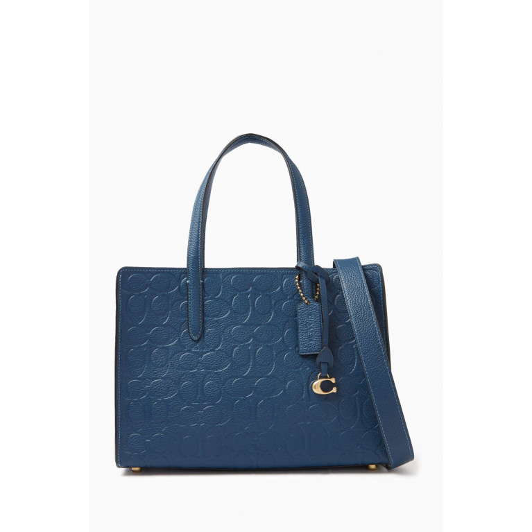 Coach - Carter 28 Carryall Bag in Signature Leather Blue
