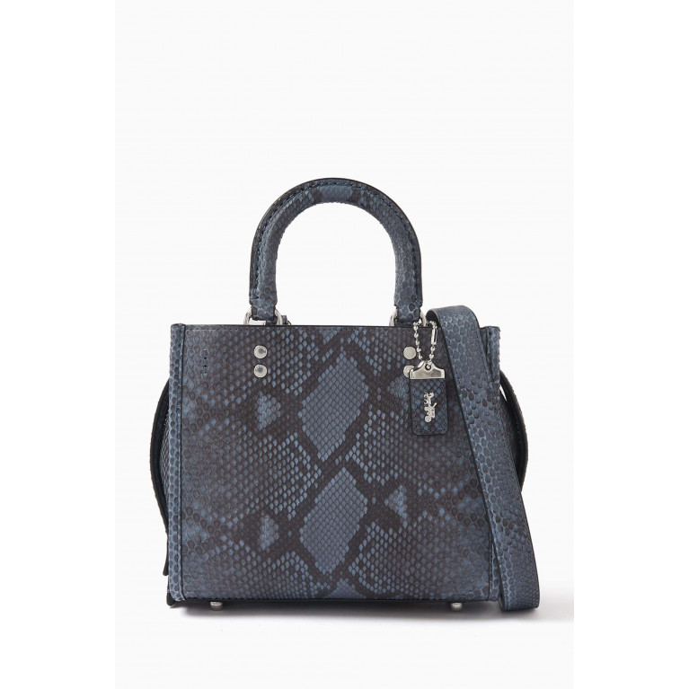 Coach - Rogue 20 Bag in Python Leather Blue
