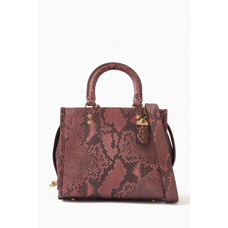 Coach - Rogue 20 Bag in Python Leather Red