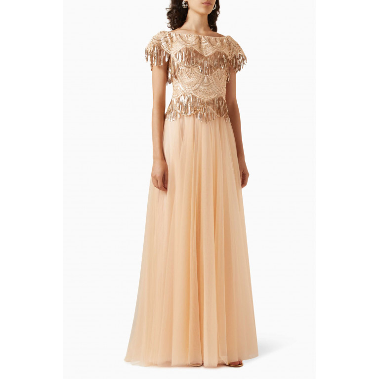 NASS - Sequin-embellished Princess-cut Gown in Tulle