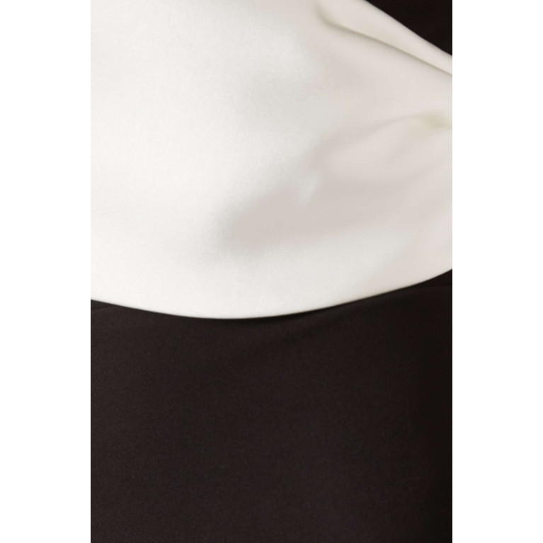 Rhea Costa - Two-tone Gown in Crepe
