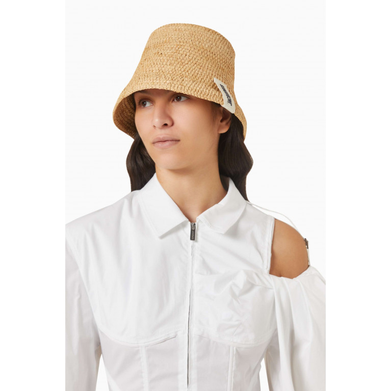Jacquemus - Le Bob Bucket Hat in Raffia