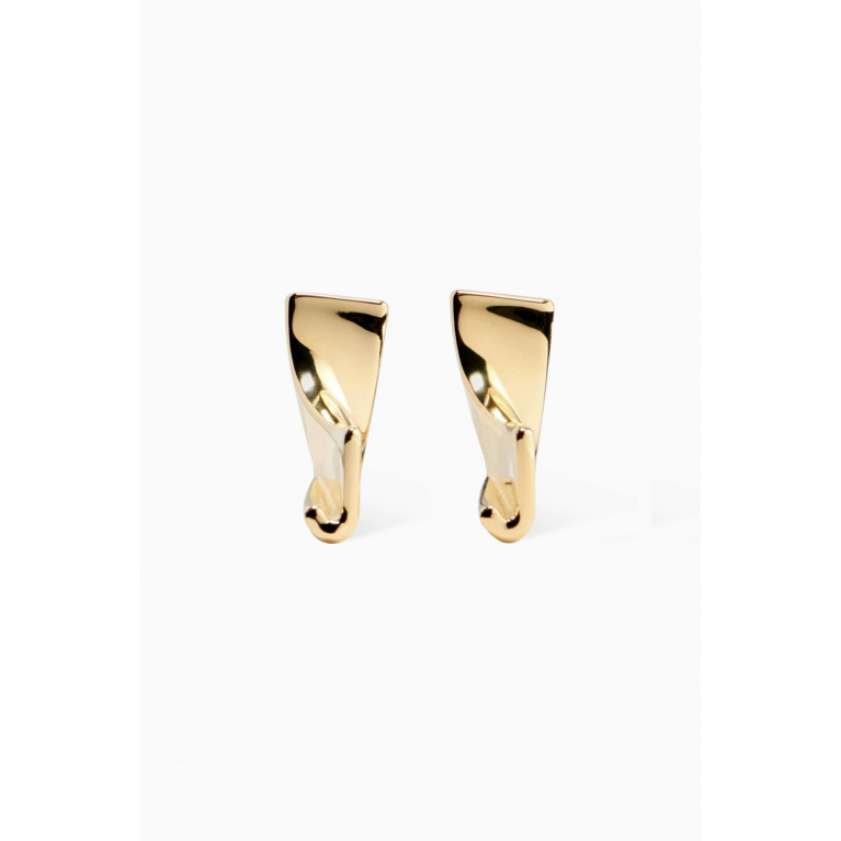 Jacquemus - Les Boucles J Earrings in Plated Copper