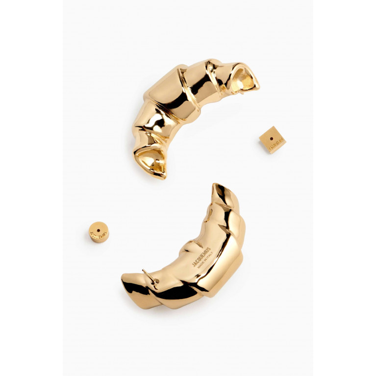 Jacquemus - Les Boucles Croissant Earrings in Plated Copper