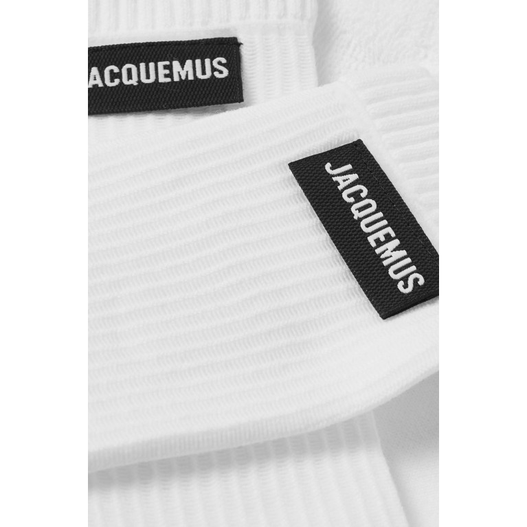 Jacquemus - Inside-out Logo Socks in Organic Cotton-blend