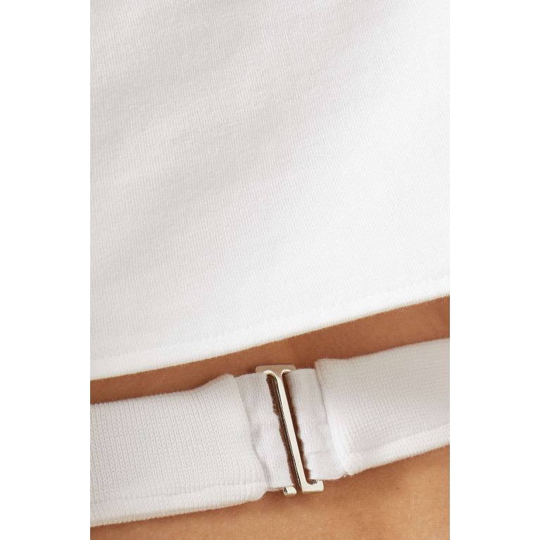 Jacquemus - Le T-shirt Bahia Court Top in Cotton White